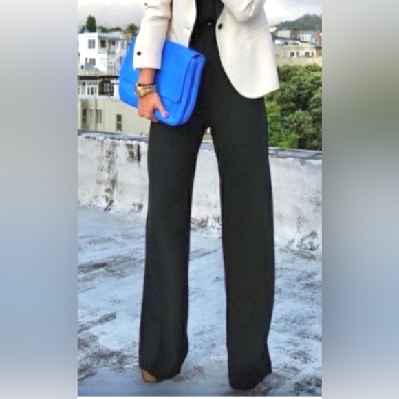 CAbi Pants - CAbi Navy Blue Jersey Knit Wide Leg Pull On Pant. Style #889